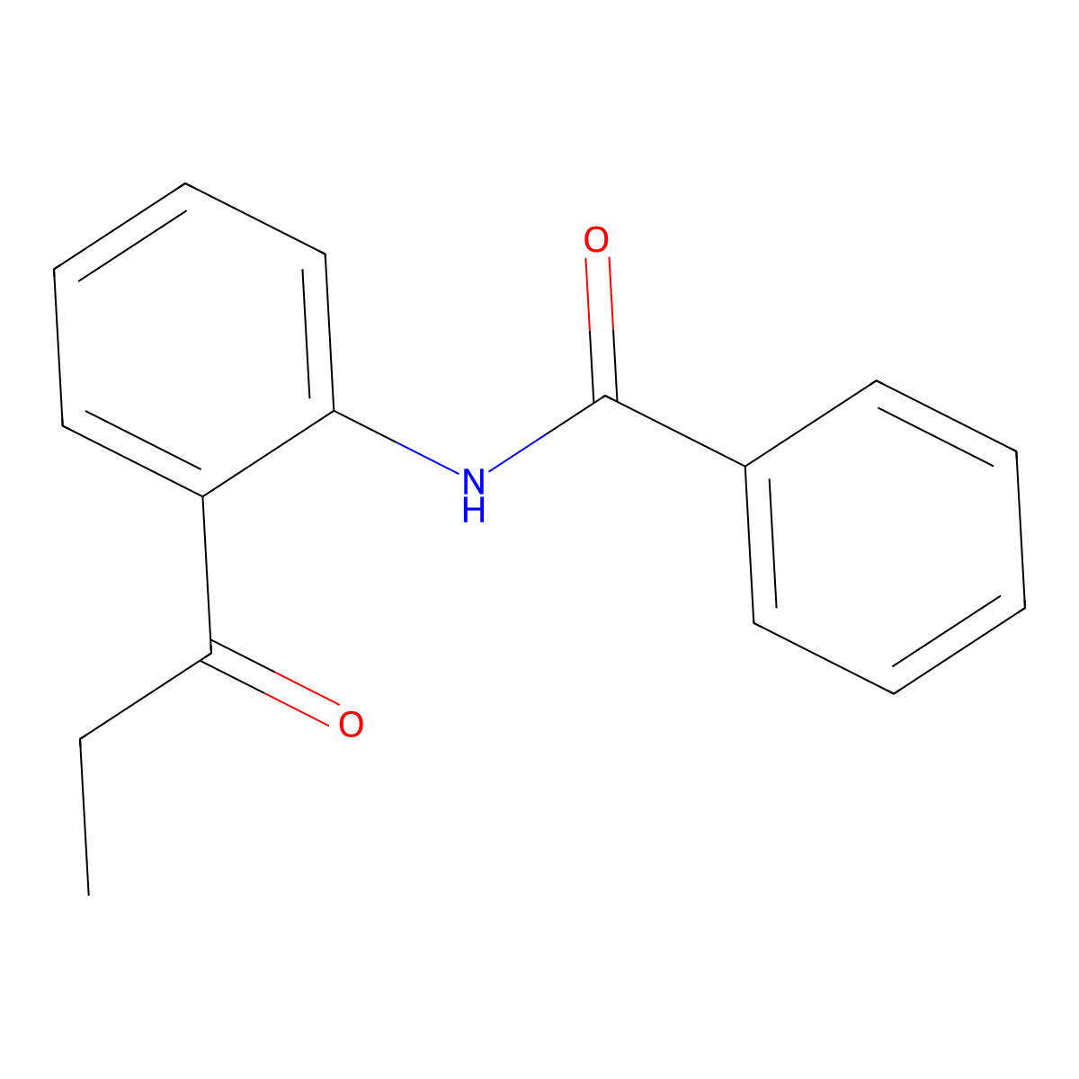 N-(2-propanoylphenyl)benzamide molecular structure, CAS 351342-74-0