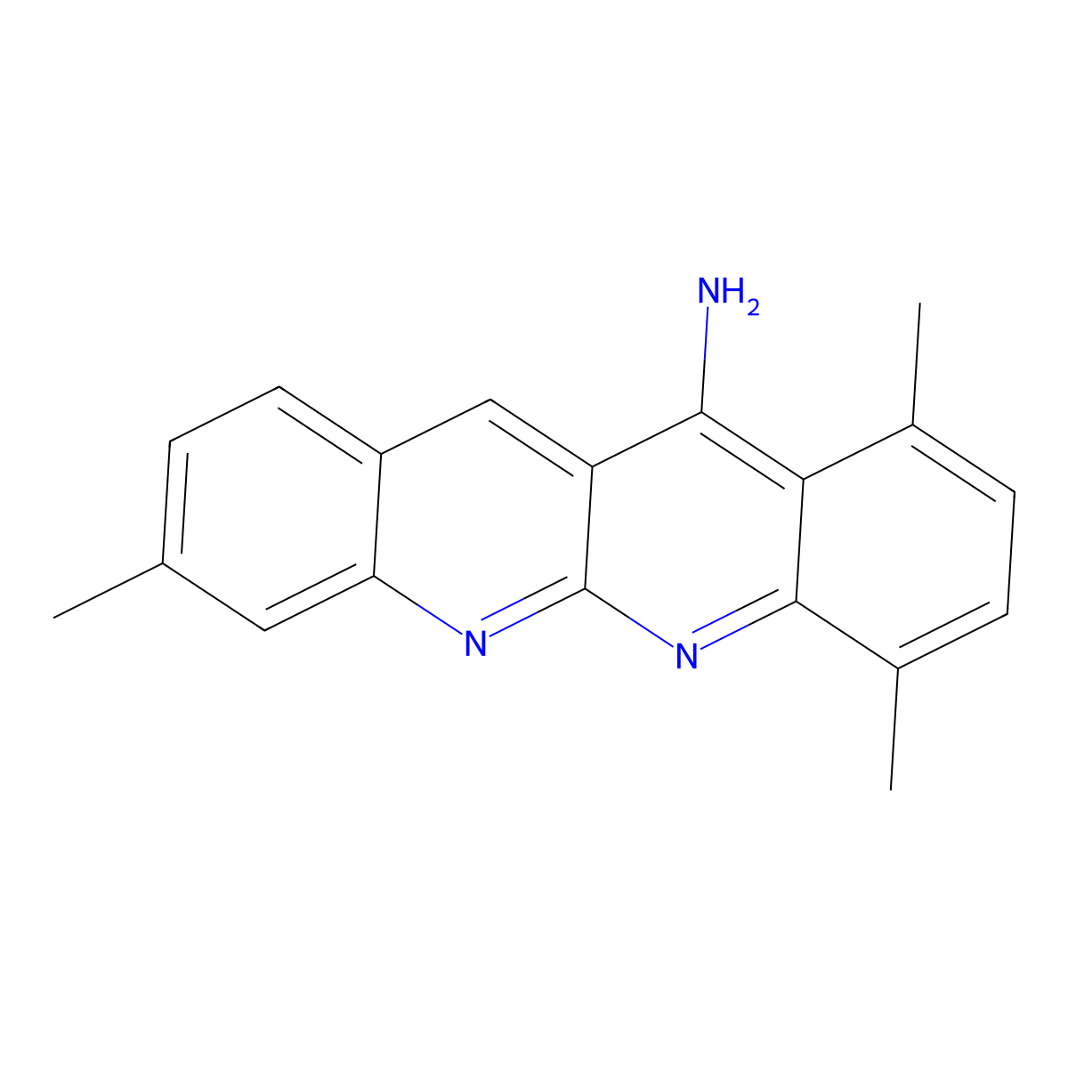 1,4,8-Trimethyl-12-quinolino[2,3-b]quinolinamine molecular structure, CAS 351357-60-3