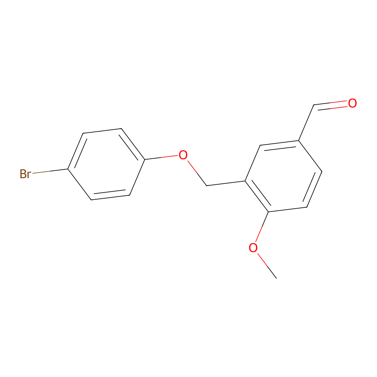 3-[(4-Bromophenoxy)methyl]-4-methoxybenzaldehyde molecular structure, CAS 351365-97-4