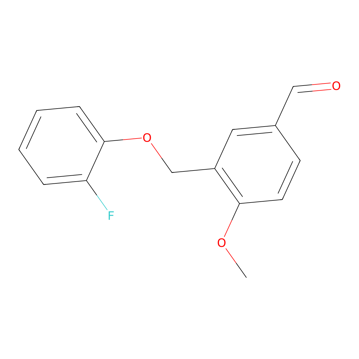 3-[(2-Fluorophenoxy)methyl]-4-methoxybenzaldehyde molecular structure, CAS 351366-06-8