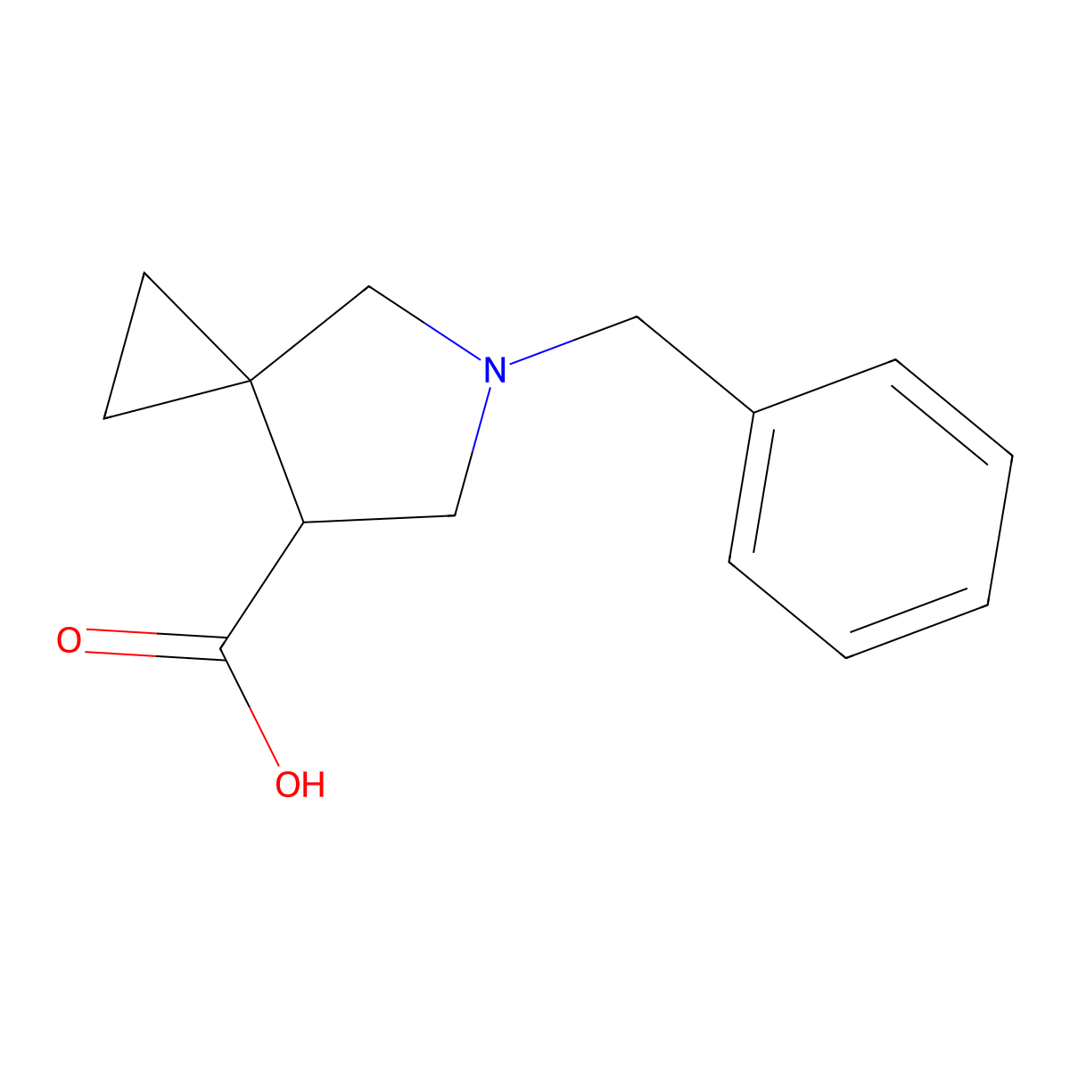 5-Benzyl-5-azaspiro[2.4]heptane-7-carboxylic acid molecular structure, CAS 351370-94-0