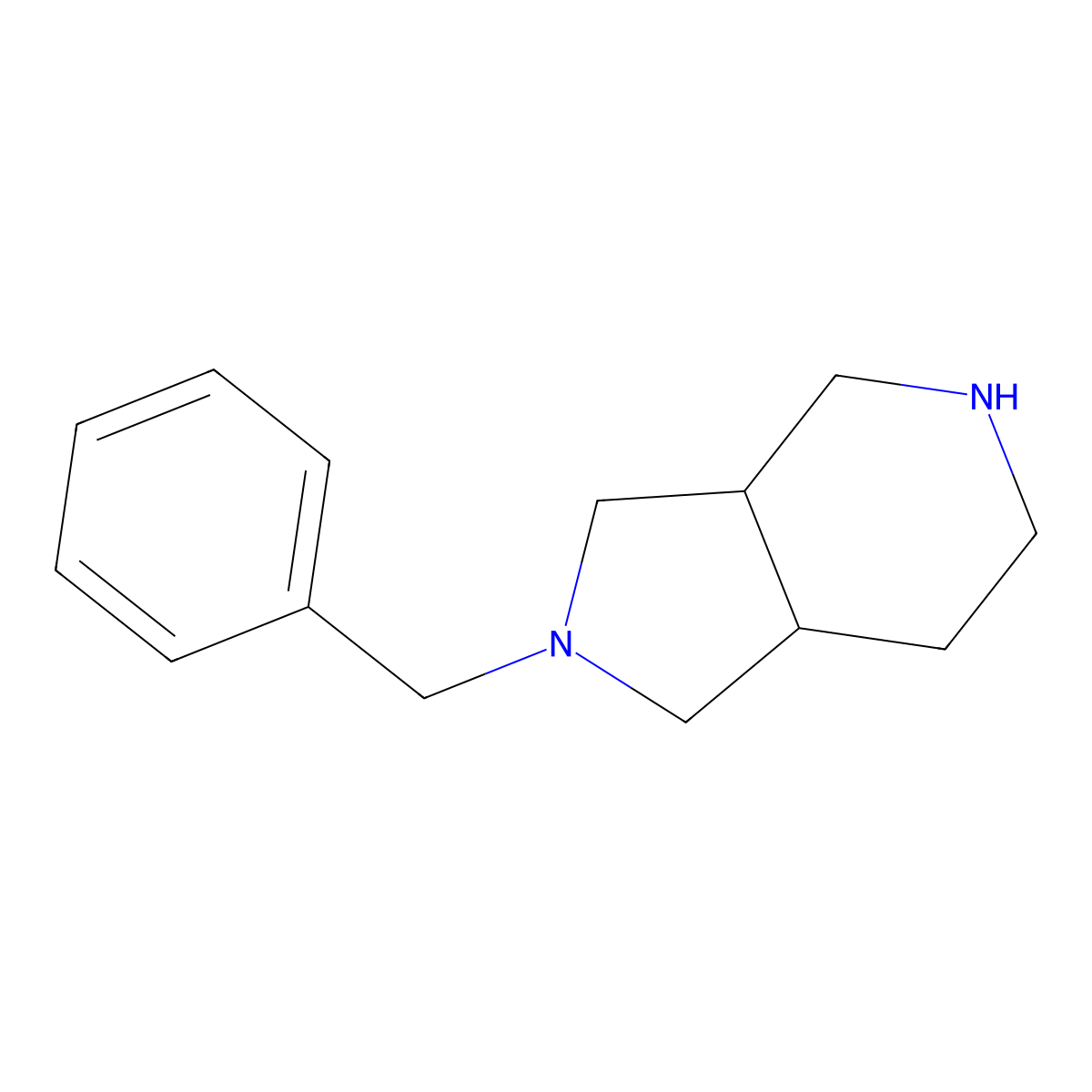 2-Benzyl-octahydro-pyrrolo[3,4-c]pyridine molecular structure, CAS 351370-98-4