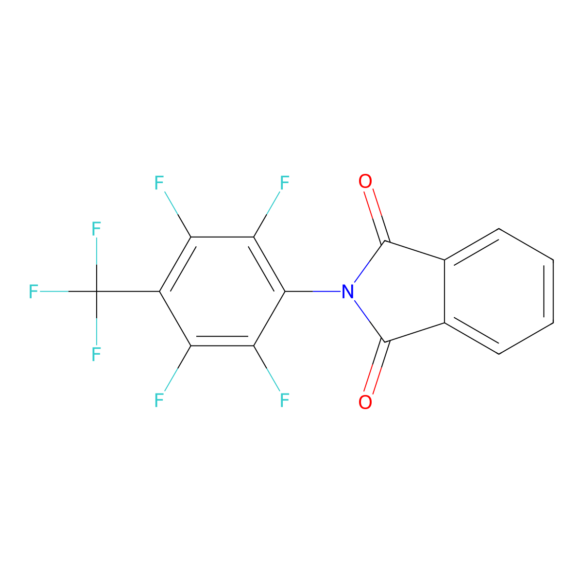 2-[2,3,5,6-Tetrafluoro-4-(trifluoromethyl)phenyl]isoindole-1,3-dione molecular structure, CAS 351371-86-3