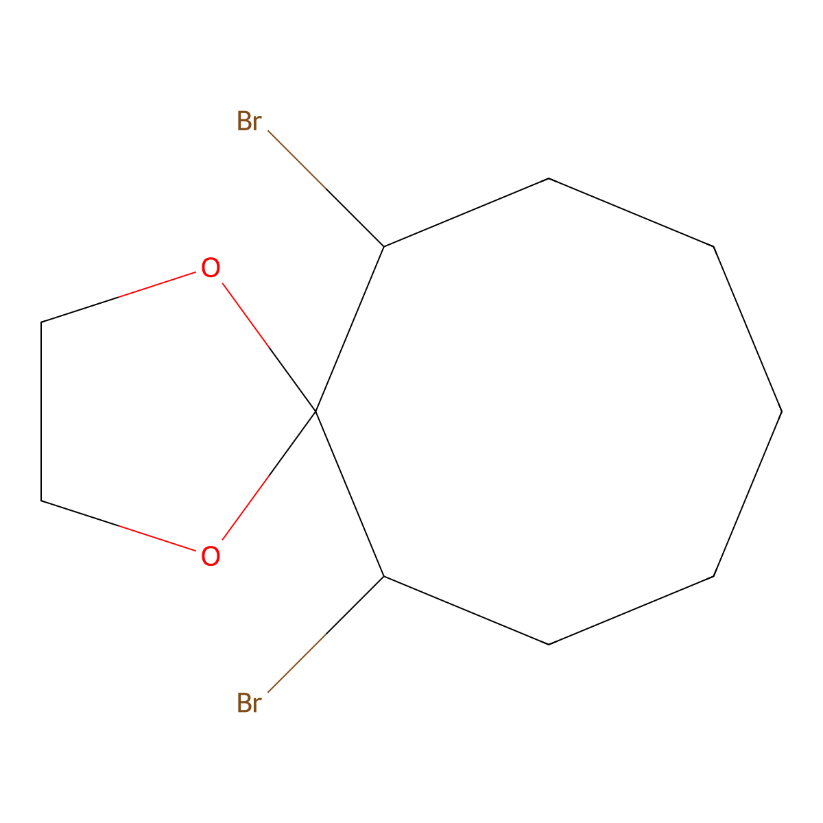 6,12-Dibromo-1,4-dioxaspiro[4.7]dodecane molecular structure, CAS 3514-74-7