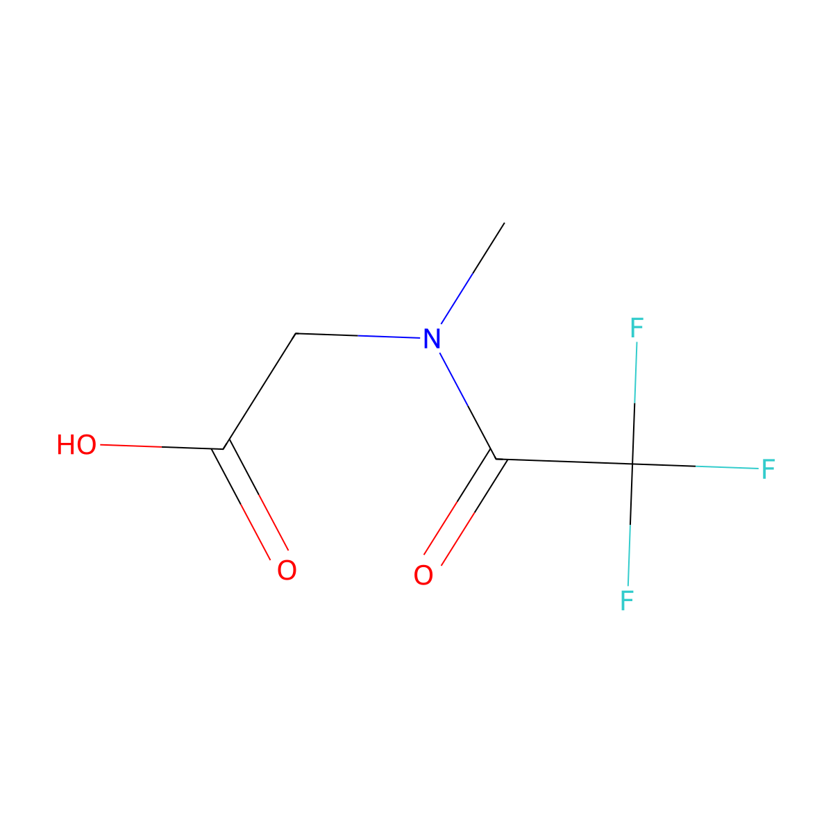 2-(2,2,2-Trifluoro-N-Methylacetamido)Acetic Acid molecular structure, CAS 35141-11-8