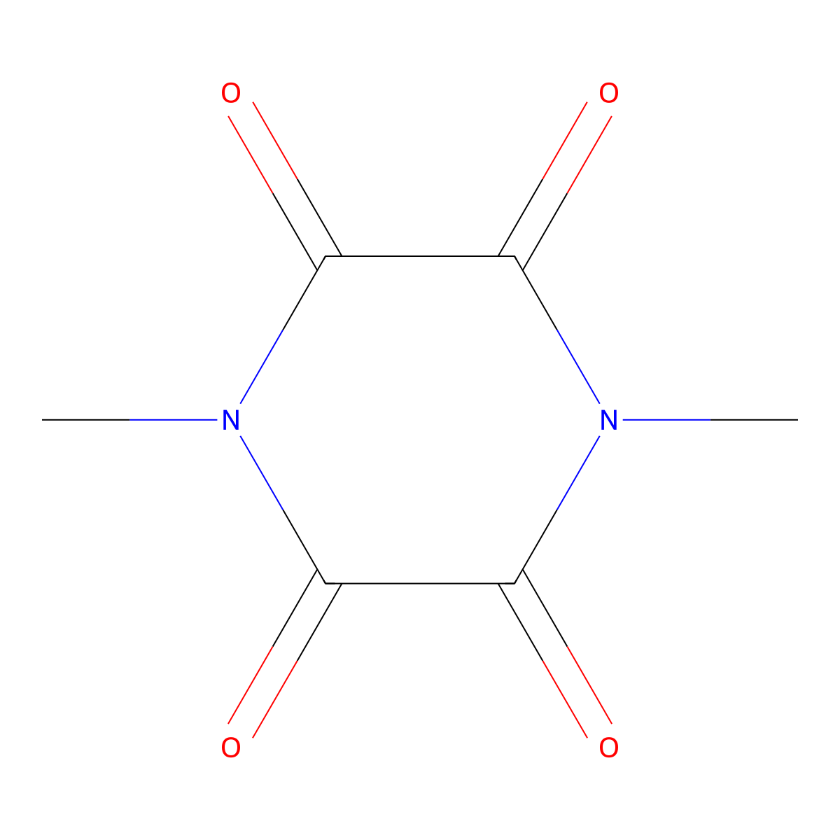 1,4-Dimethylpiperazine-2,3,5,6-tetrone molecular structure, CAS 35141-14-1