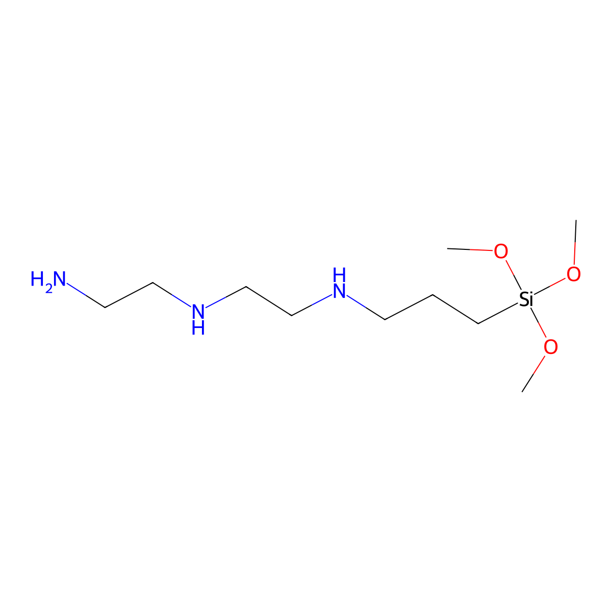 3-((Trimethoxysilyl)propyl)diethylenetriamine molecular structure, CAS 35141-30-1
