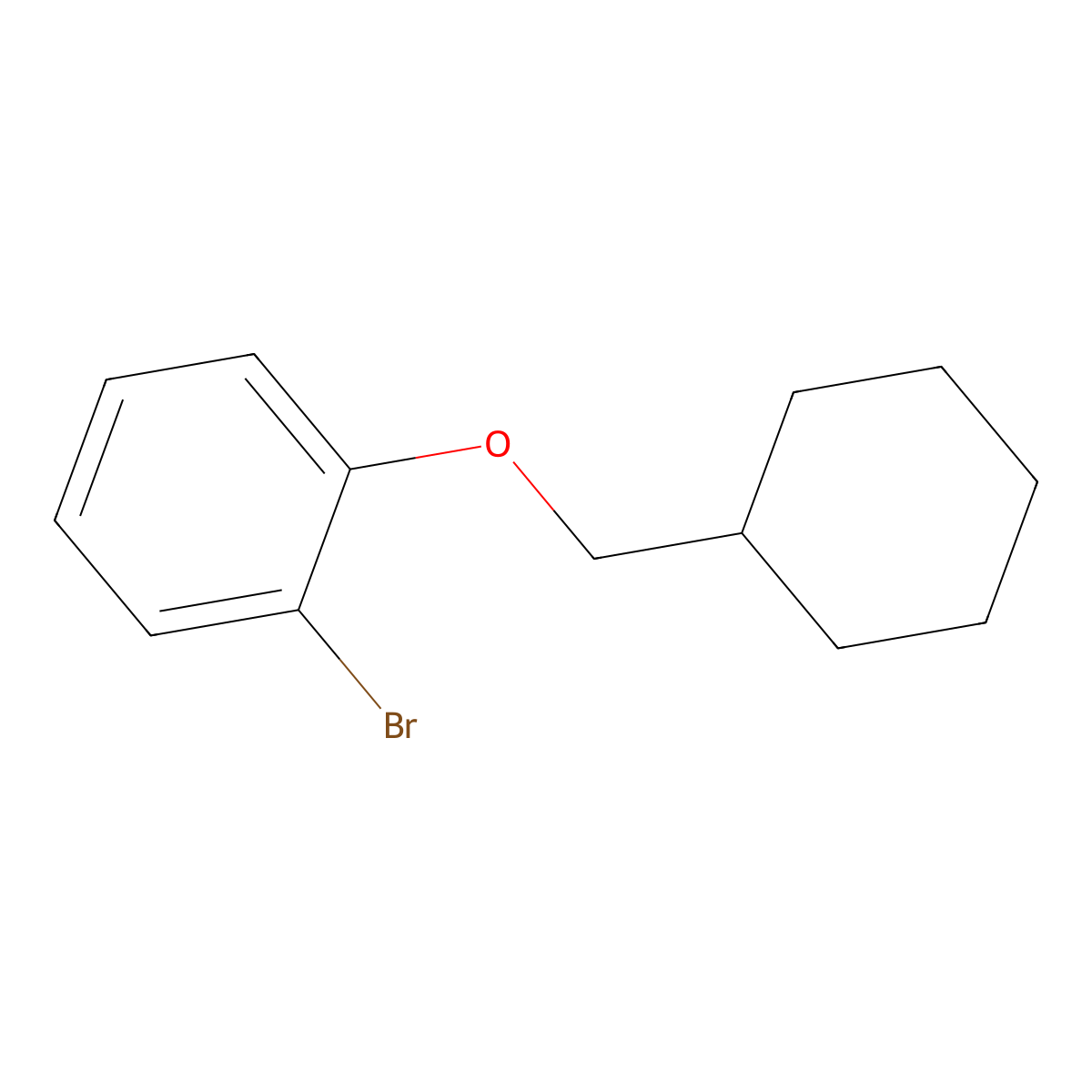 1-Bromo-2-(cyclohexylmethoxy)benzene molecular structure, CAS 351410-65-6