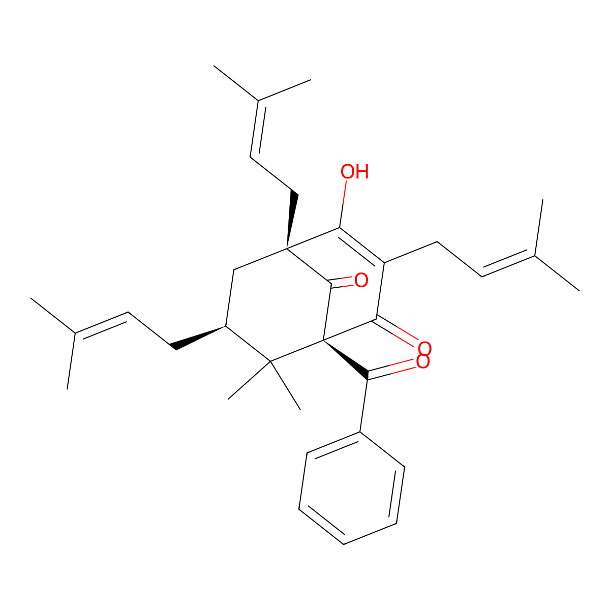 Nemorosone molecular structure, CAS 351416-47-2