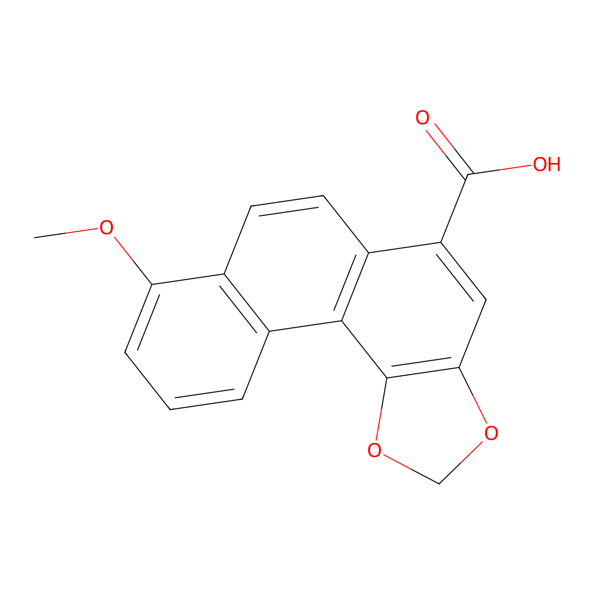 Aristolic Acid molecular structure, CAS 35142-05-3
