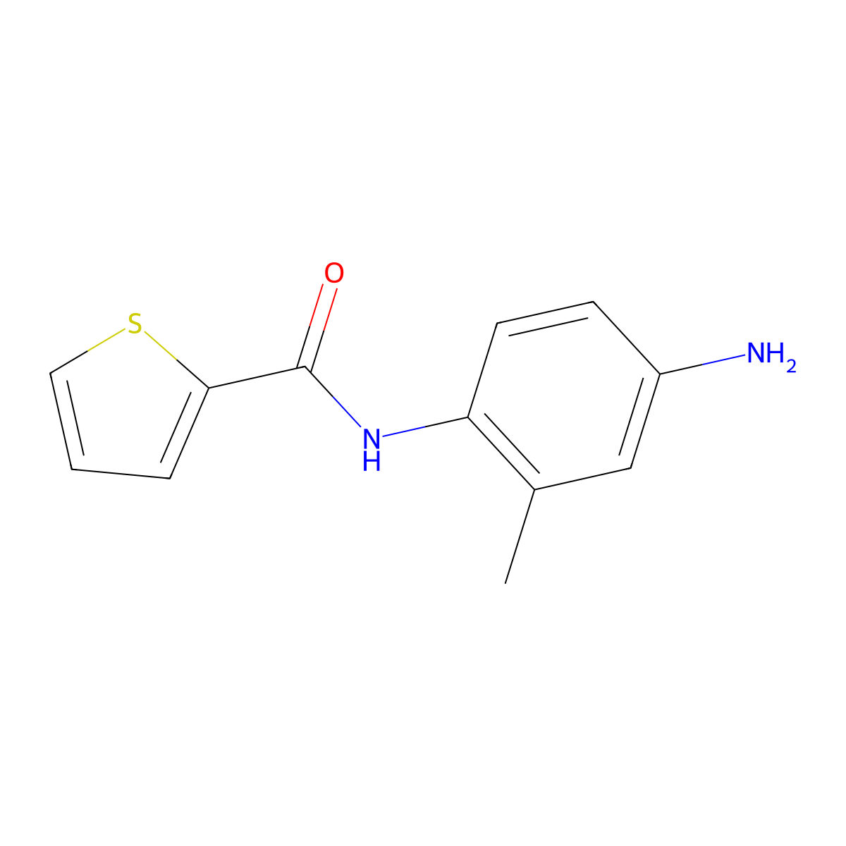 N-(4-amino-2-methylphenyl)thiophene-2-carboxamide molecular structure, CAS 351424-40-3