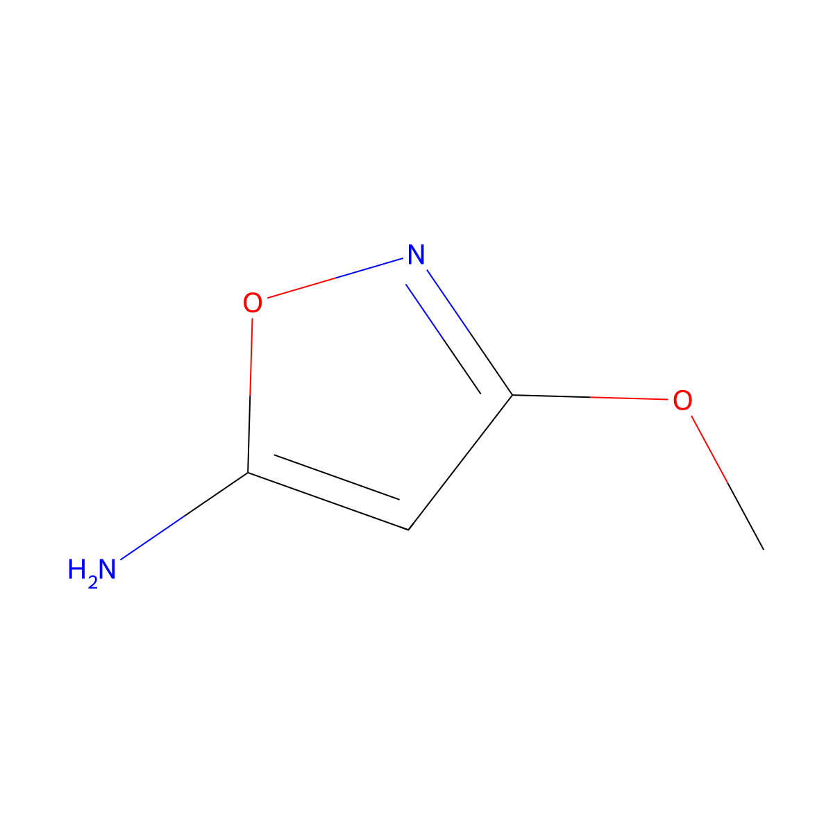 3-Methoxyisoxazol-5-amine molecular structure, CAS 35143-69-2