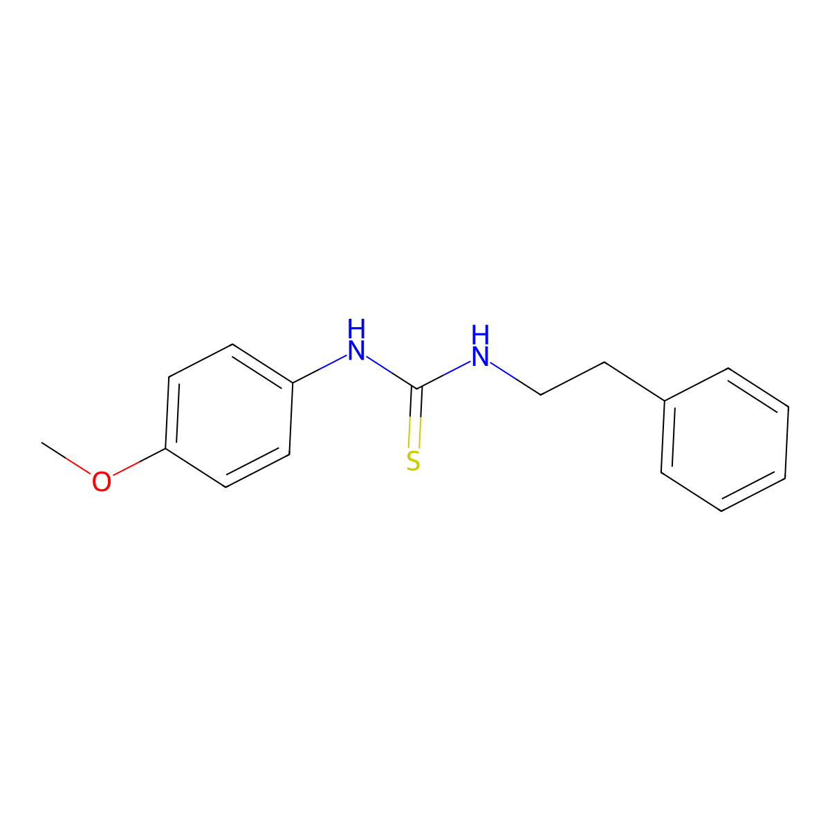 1-(4-Methoxyphenyl)-3-(2-phenylethyl)thiourea molecular structure, CAS 351436-85-6