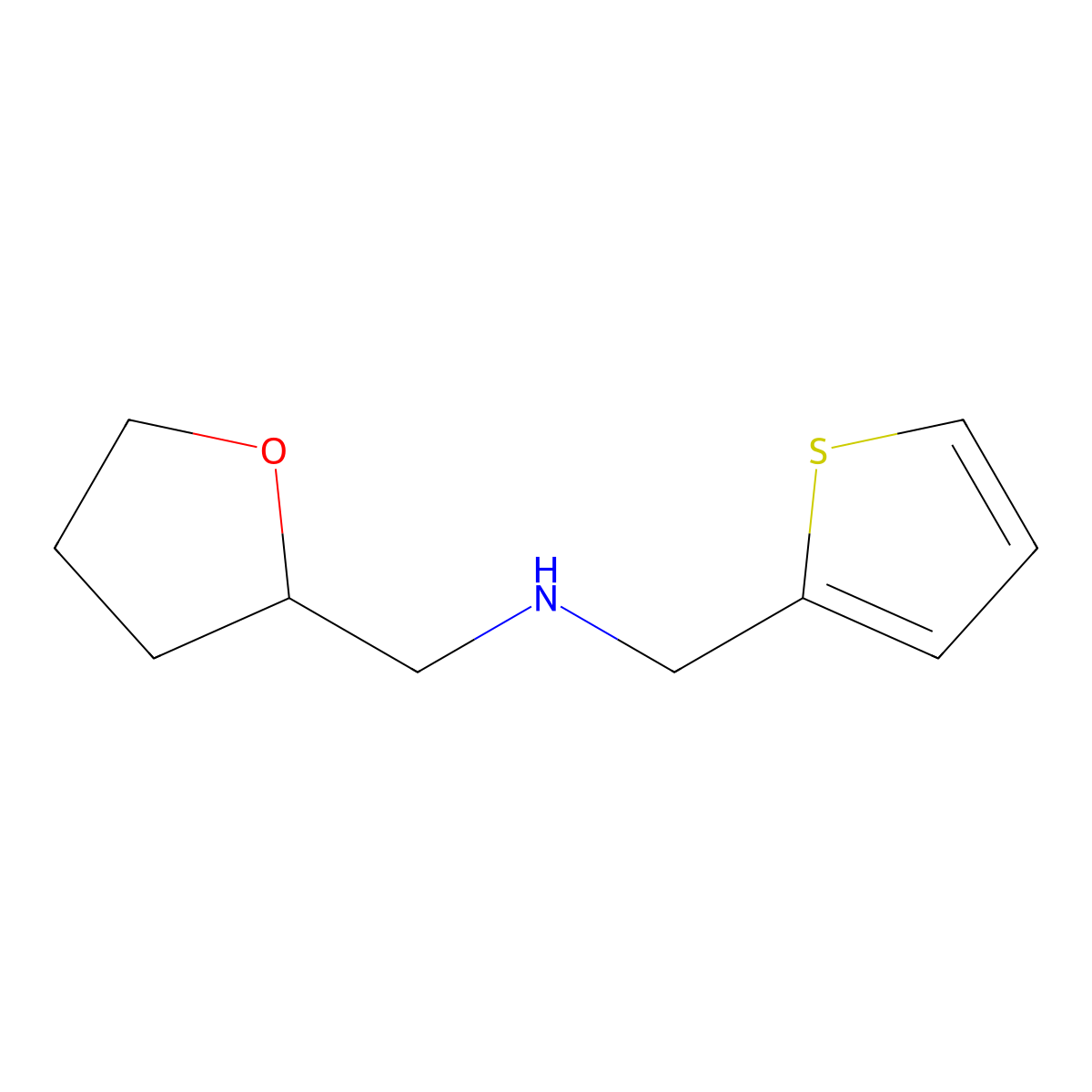 (Tetrahydro-furan-2-ylmethyl)-thiophen-2-ylmethyl-amine molecular structure, CAS 351436-86-7