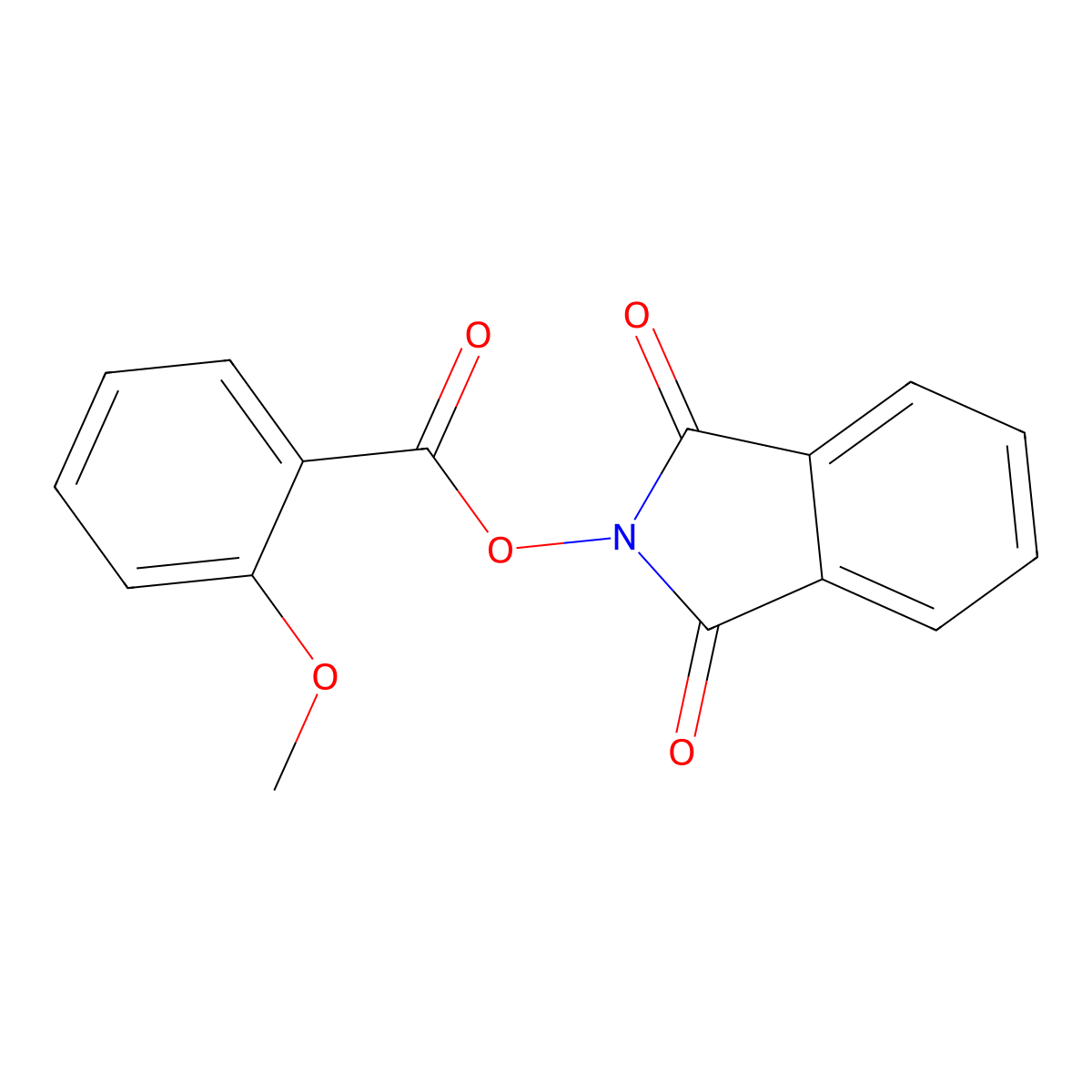 (1,3-Dioxoisoindol-2-yl) 2-methoxybenzoate molecular structure, CAS 351436-90-3