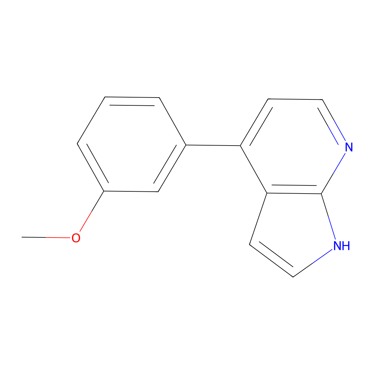 4-(3-Methoxyphenyl)-1H-pyrrolo[2,3-b]pyridine molecular structure, CAS 351438-96-5