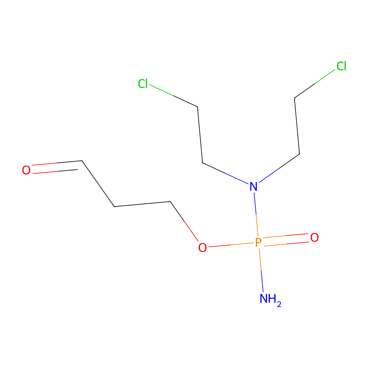 Aldophosphamide molecular structure, CAS 35144-64-0