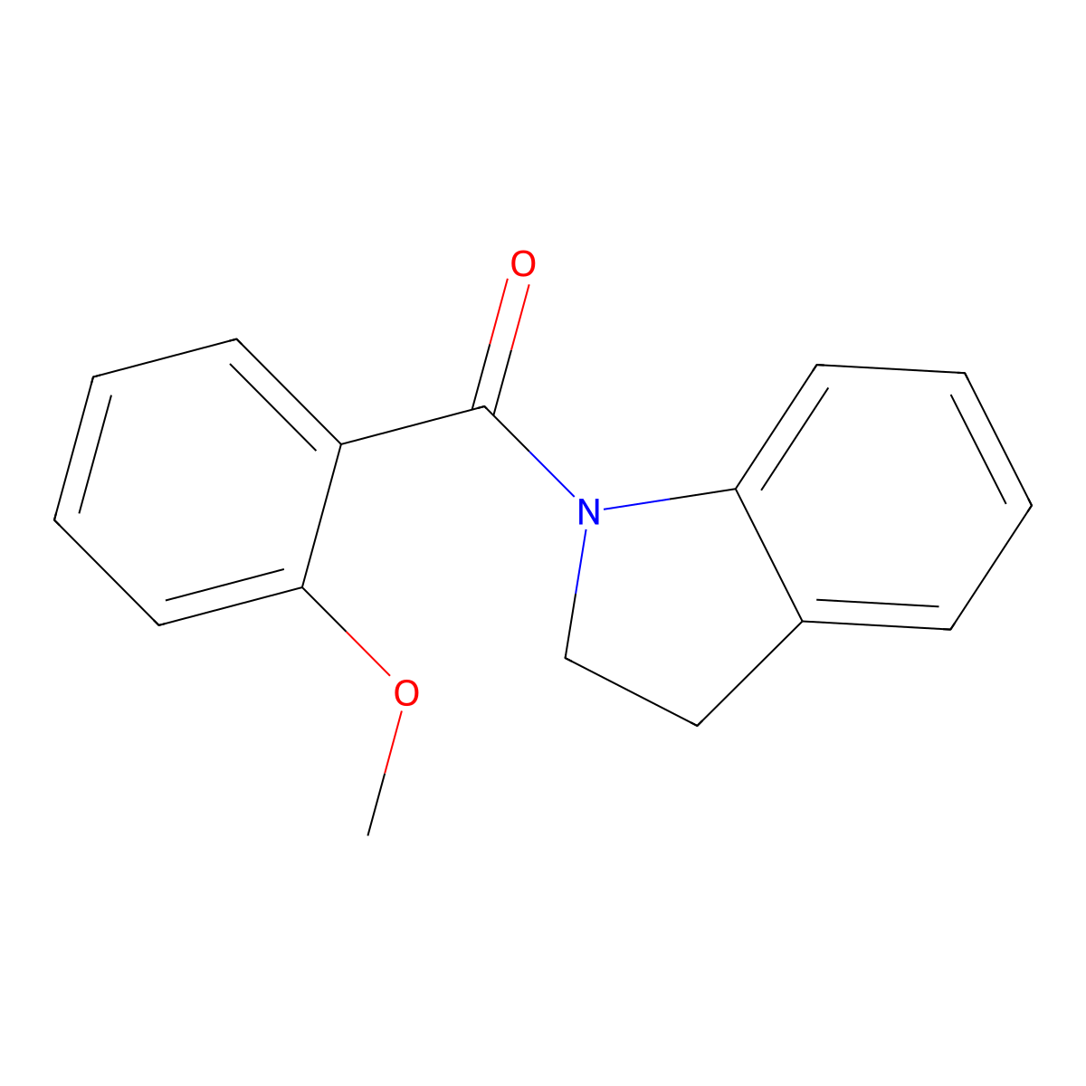 1-(2-Methoxybenzoyl)indoline molecular structure, CAS 351442-72-3