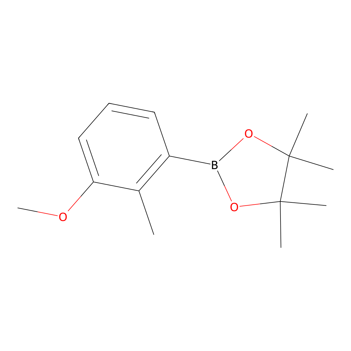 2-(3-Methoxy-2-methylphenyl)-4,4,5,5-tetramethyl-1,3,2-dioxaborolane molecular structure, CAS 351456-69-4