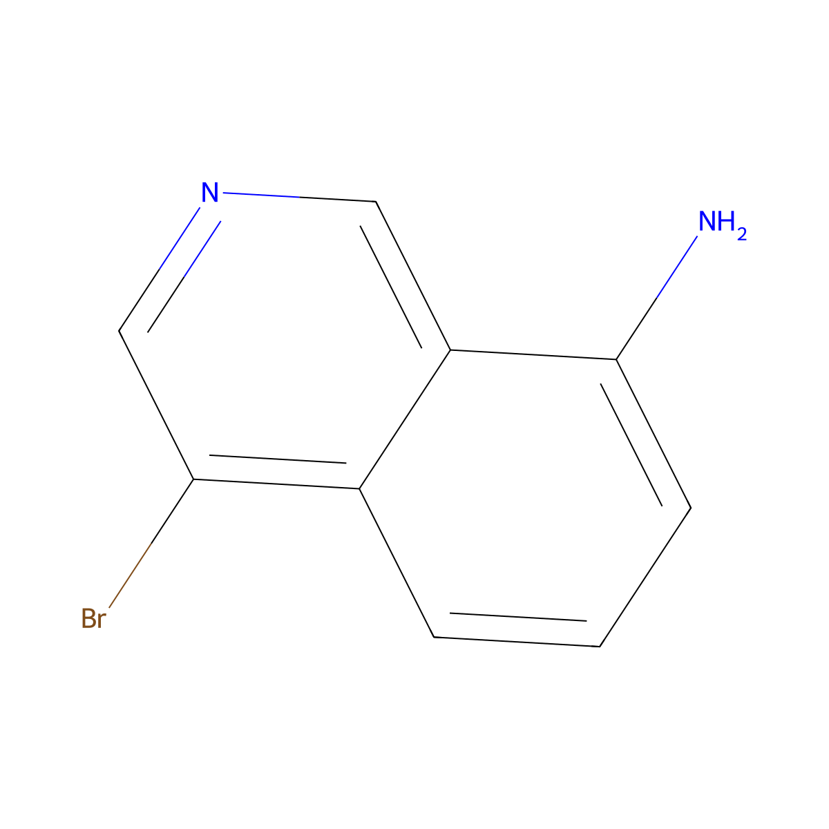 4-Bromoisoquinolin-8-amine molecular structure, CAS 351458-46-3