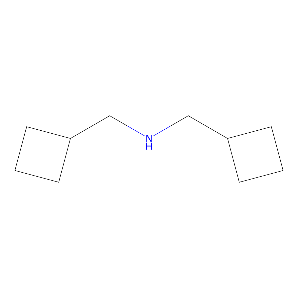 Bis(cyclobutylmethyl)amine molecular structure, CAS 35146-74-8