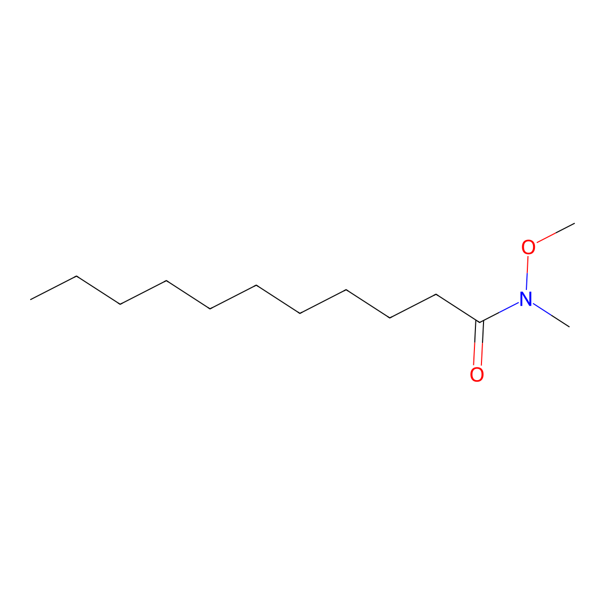 N-methoxy-N-methylundecanamide molecular structure, CAS 351464-83-0