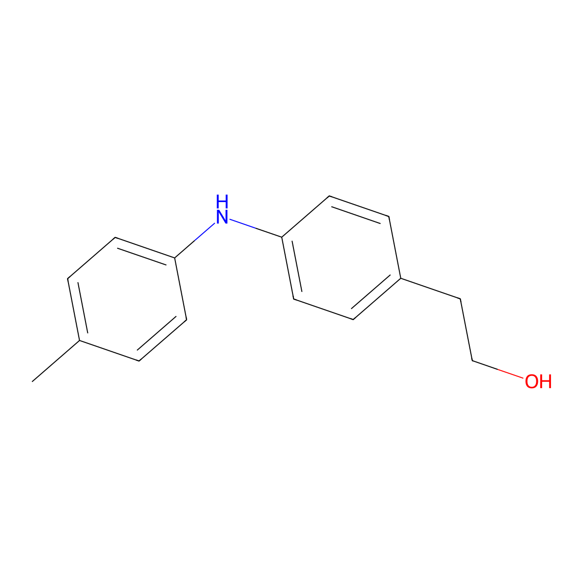 2-{4-[(4-Methylphenyl)amino]phenyl}ethan-1-ol molecular structure, CAS 351469-61-9