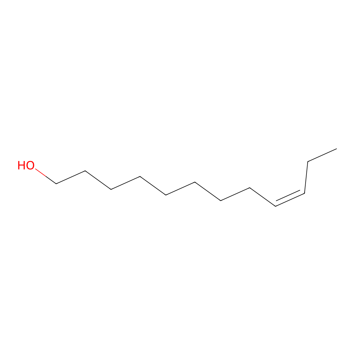 9-Dodecen-1-ol, (9Z)- molecular structure, CAS 35148-18-6