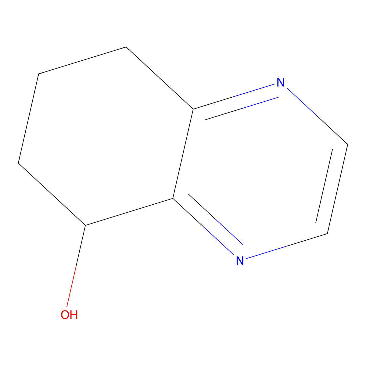 5,6,7,8-Tetrahydro-5-quinoxalinol molecular structure, CAS 35149-13-4