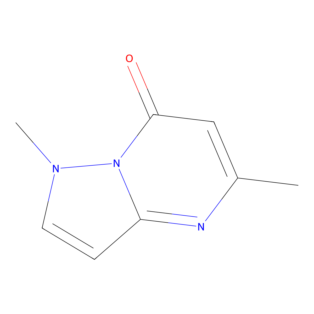 1,5-Dimethylpyrazolo[1,5-a]pyrimidin-7(1H)-one molecular structure, CAS 35149-49-6