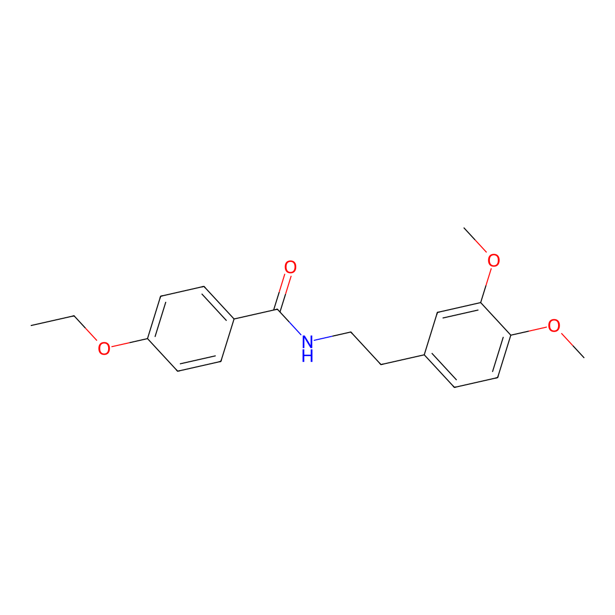 N-[2-(3,4-dimethoxyphenyl)ethyl]-4-ethoxybenzamide molecular structure, CAS 351492-15-4