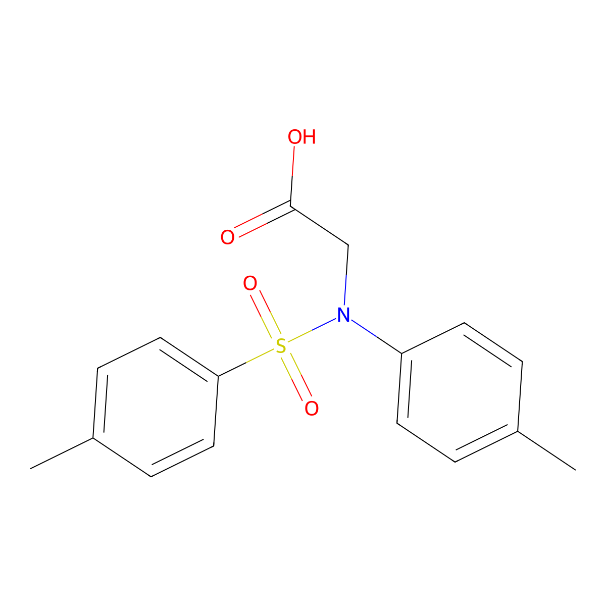 N-(4-methylphenyl)-N-[(4-methylphenyl)sulfonyl]glycine molecular structure, CAS 351494-91-2