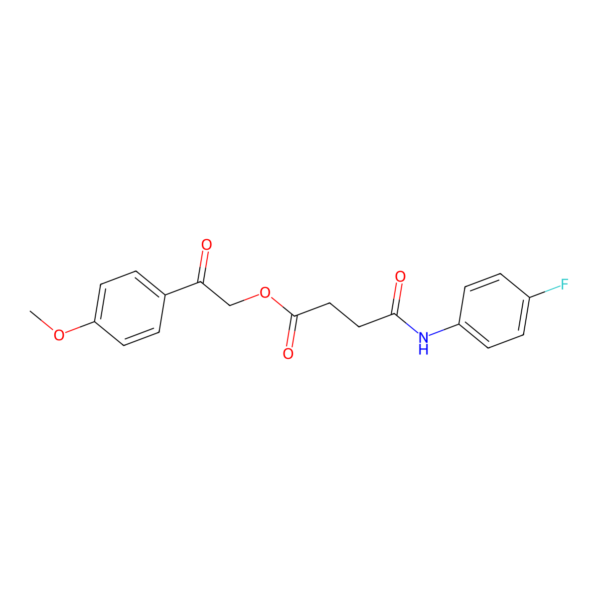 2-(4-Methoxyphenyl)-2-oxoethyl 4-(4-fluoroanilino)-4-oxobutanoate molecular structure, CAS 351497-37-5