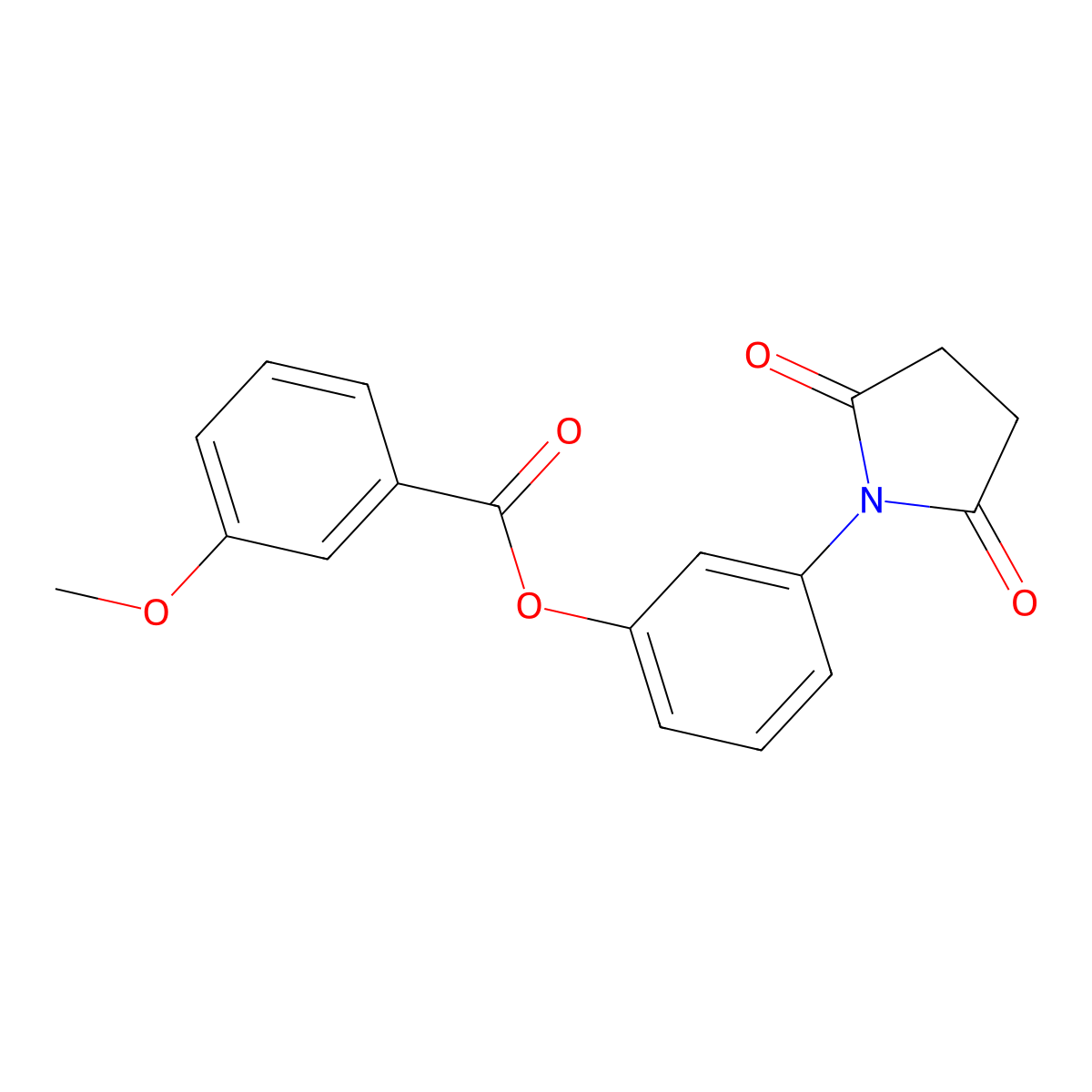 3-(2,5-Dioxo-1-pyrrolidinyl)phenyl 3-methoxybenzoate molecular structure, CAS 351497-76-2