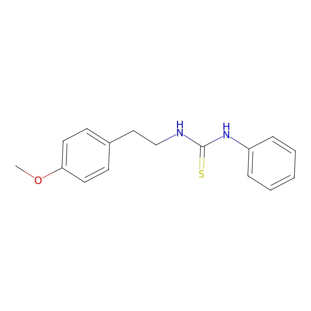 1-[2-(4-Methoxyphenyl)ethyl]-3-phenylthiourea molecular structure, CAS 351498-91-4
