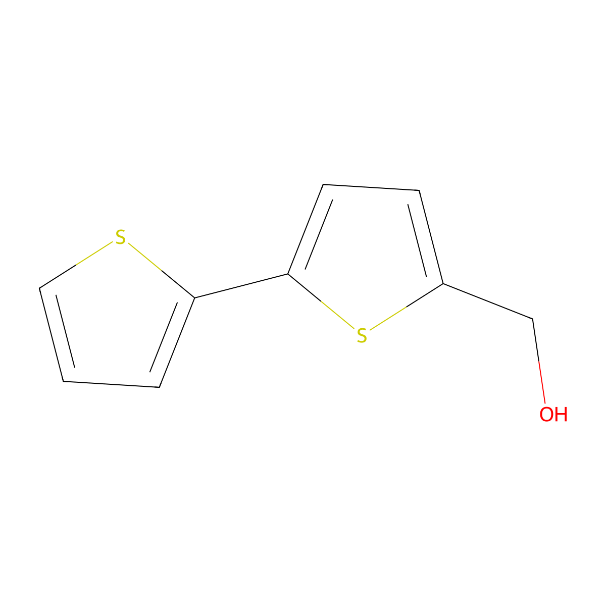 (5-Thiophen-2-ylthiophen-2-yl)methanol molecular structure, CAS 3515-30-8