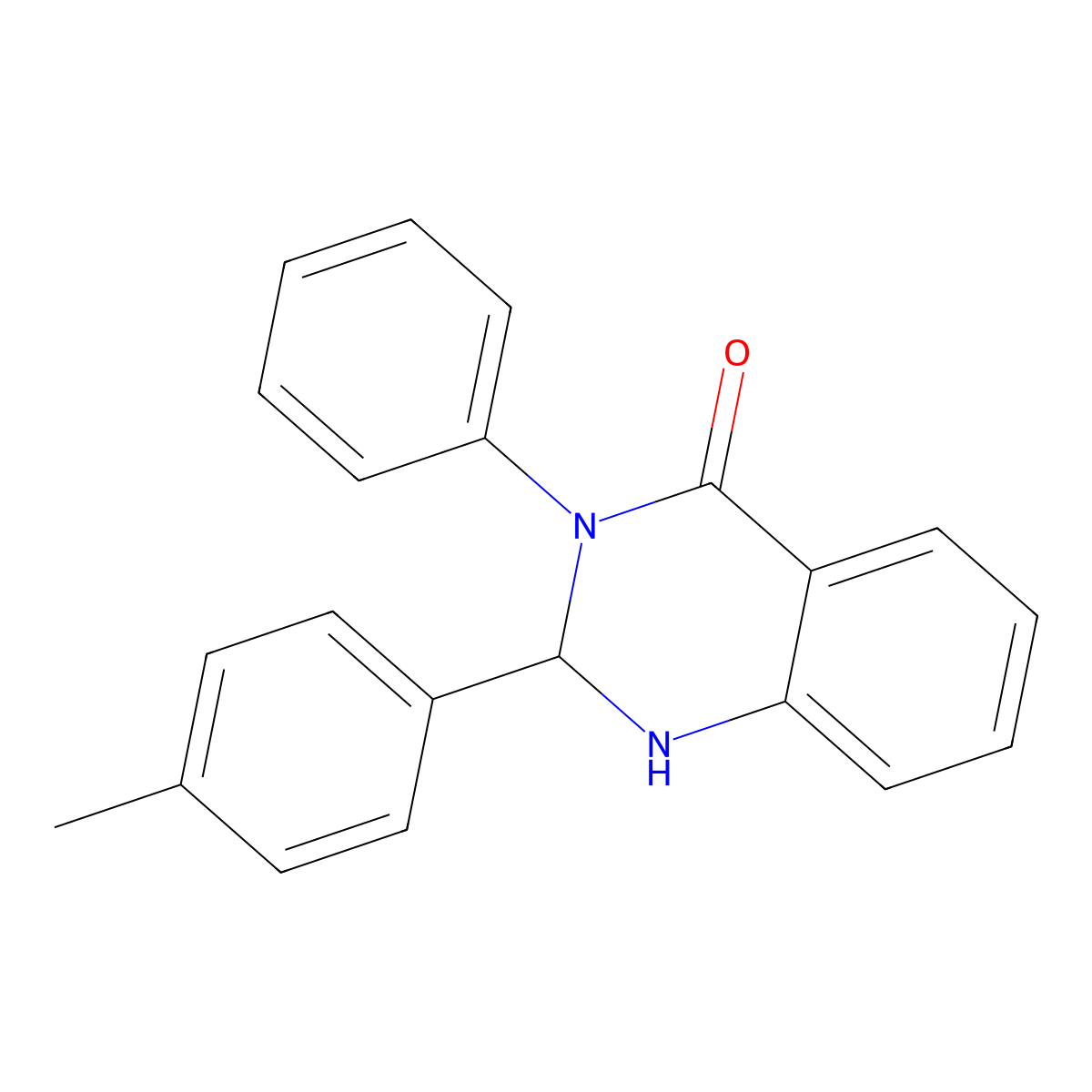 2-(4-Methylphenyl)-3-phenyl-1,2-dihydroquinazolin-4-one molecular structure, CAS 351505-16-3