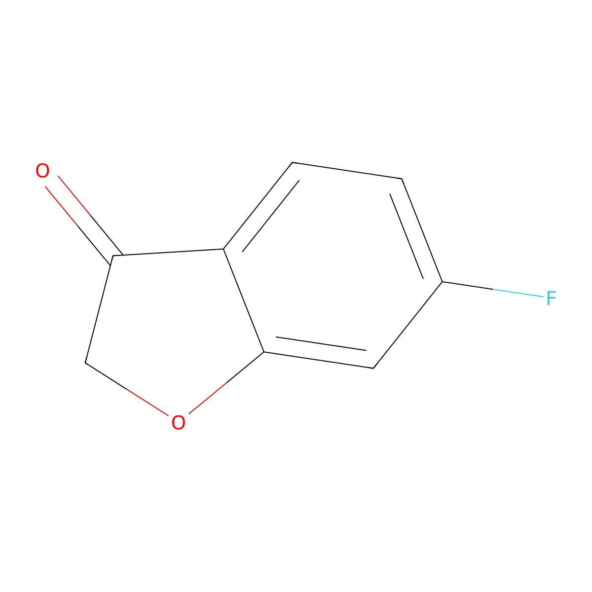 6-Fluoro-2,3-dihydro-1-benzofuran-3-one molecular structure, CAS 351528-80-8