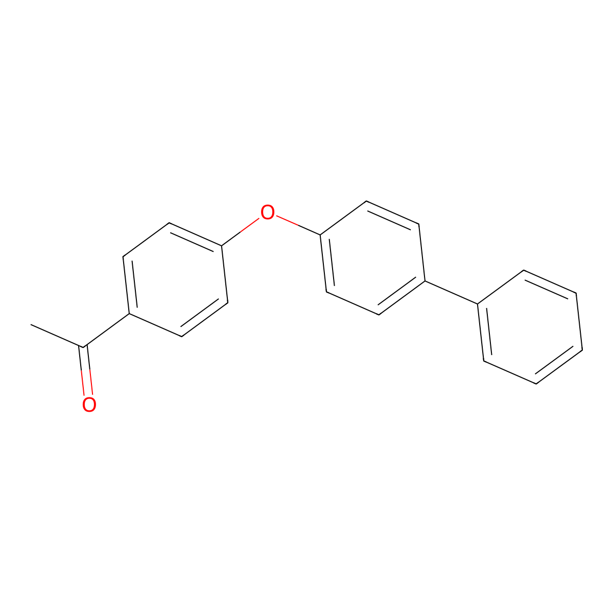 4'-(4-Phenylphenoxy)acetophenone molecular structure, CAS 35155-09-0