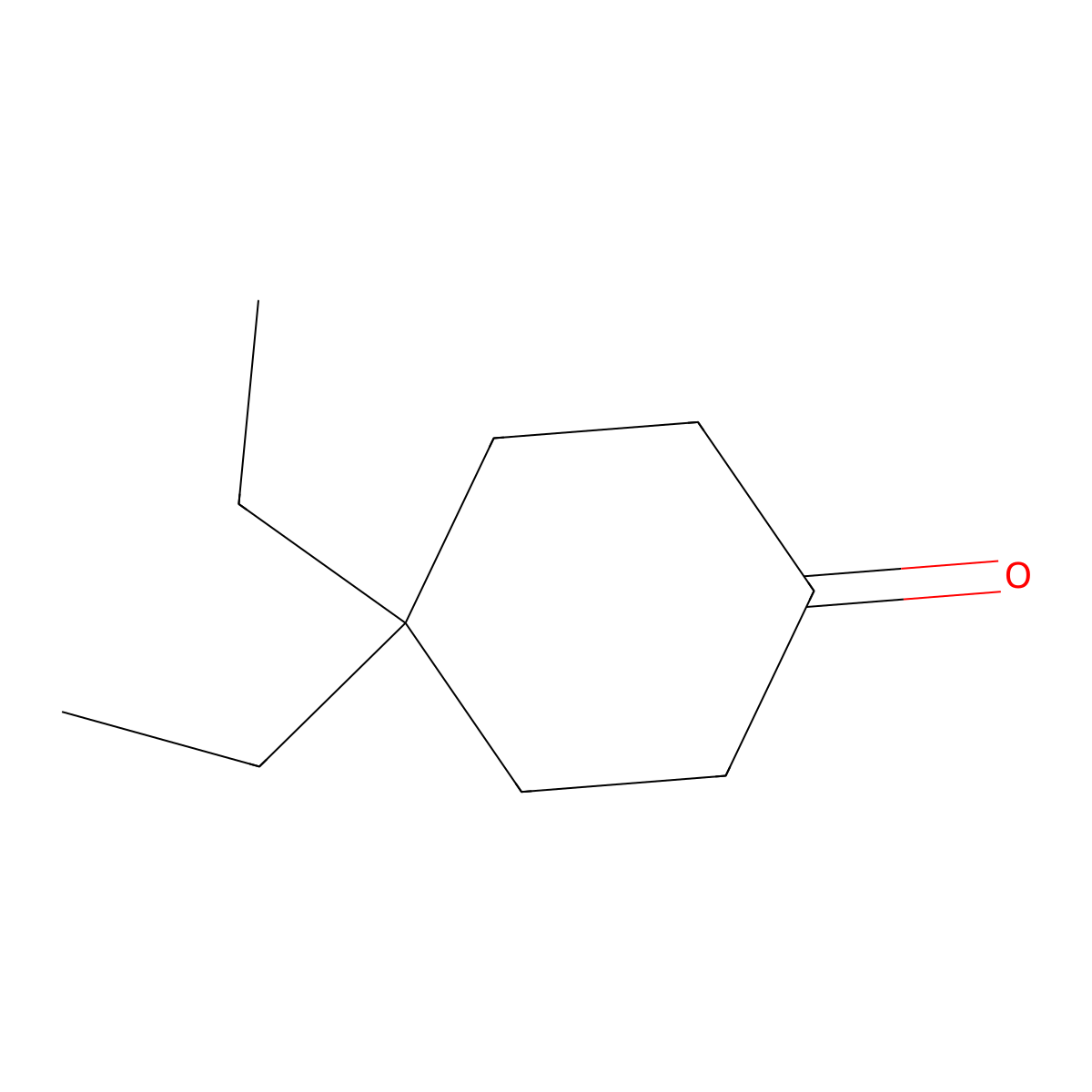 4,4-Diethylcyclohexan-1-one molecular structure, CAS 35155-51-2
