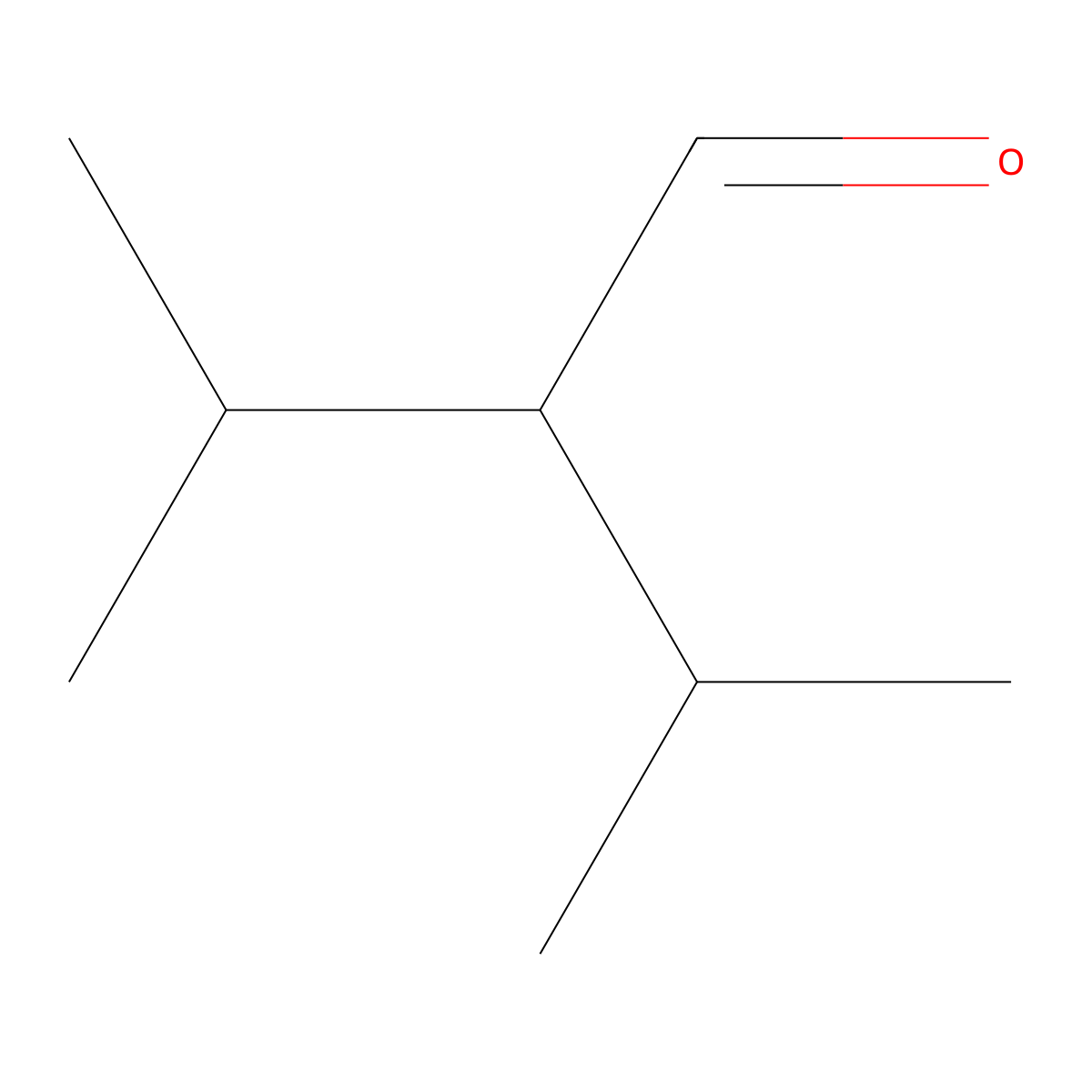3-Methyl-2-(propan-2-yl)butanal molecular structure, CAS 35155-64-7