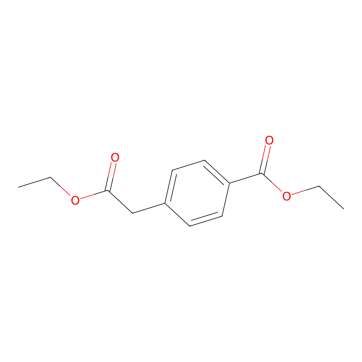 Ethyl 4-(2-ethoxy-2-oxoethyl)benzoate molecular structure, CAS 3516-89-0