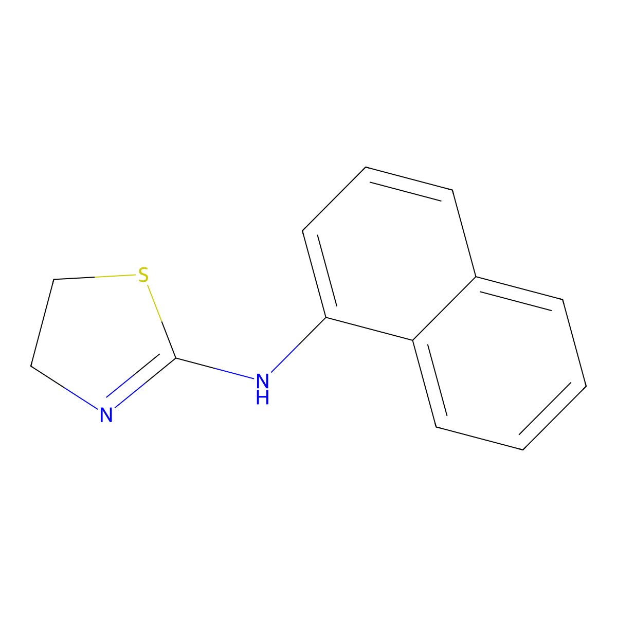 2-(1-Naphthylamino)-2-thiazoline molecular structure, CAS 35160-17-9