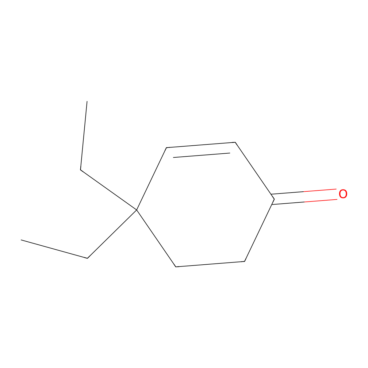 4,4-Diethyl-2-cyclohexen-1-one molecular structure, CAS 35161-14-9