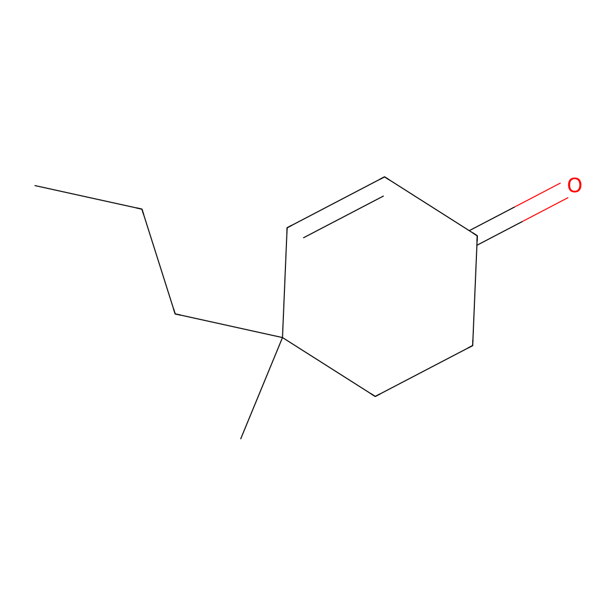 4-Methyl-4-propyl-2-cyclohexen-1-one molecular structure, CAS 35161-15-0