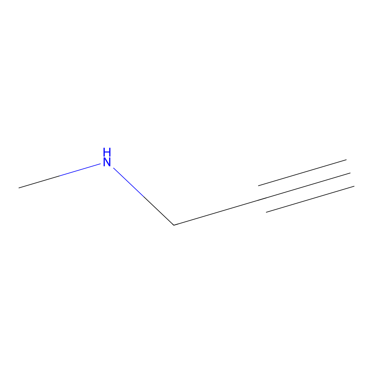 N-methylpropyn-2-ylamine molecular structure, CAS 35161-71-8