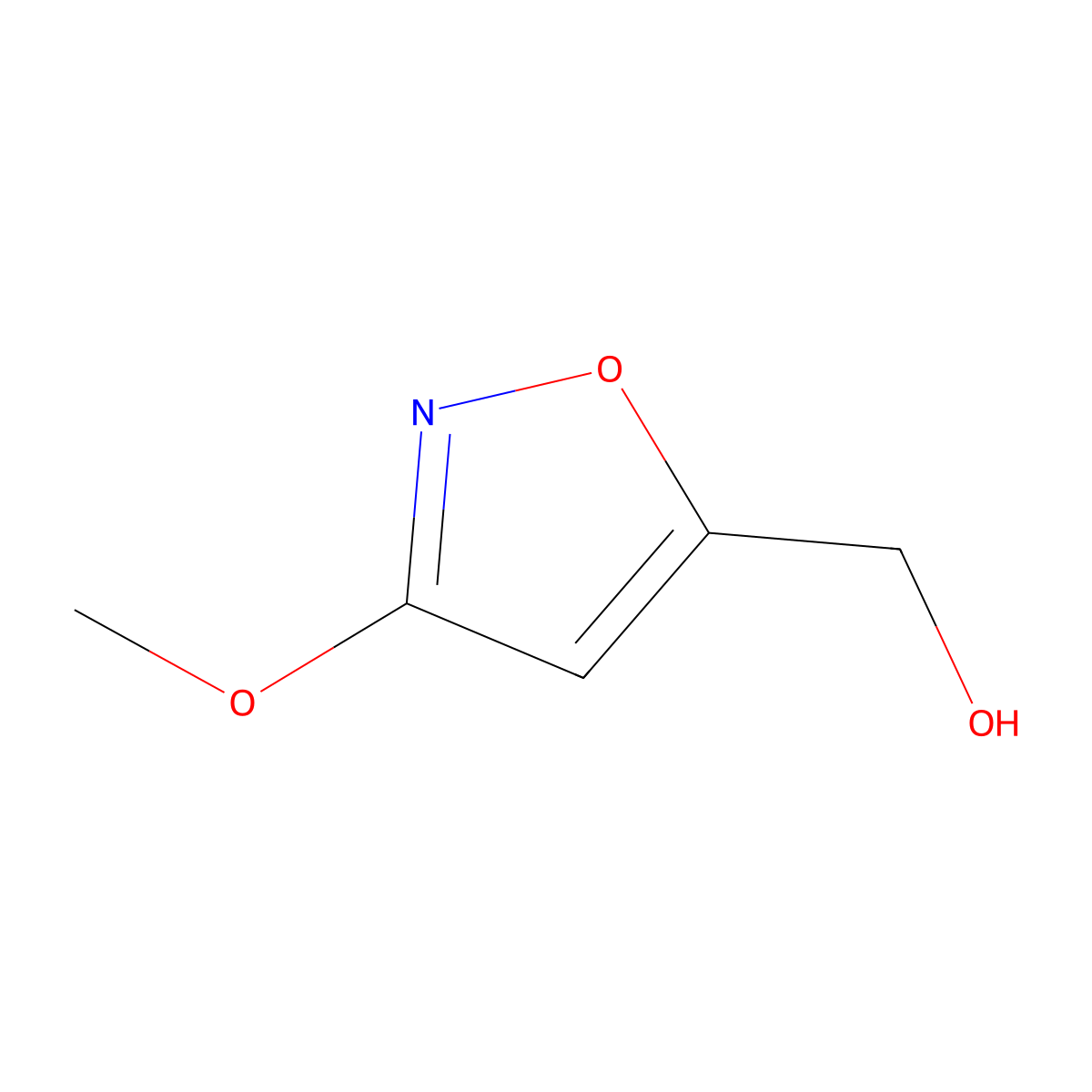 3-Methoxy-5-isoxazolemethanol molecular structure, CAS 35166-36-0