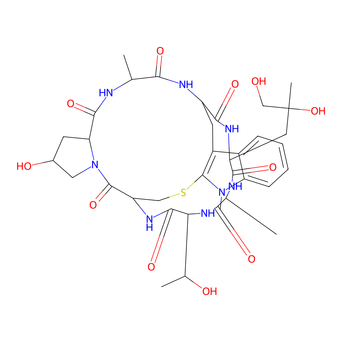 N-Methylphalloidin molecular structure, CAS 35167-13-6