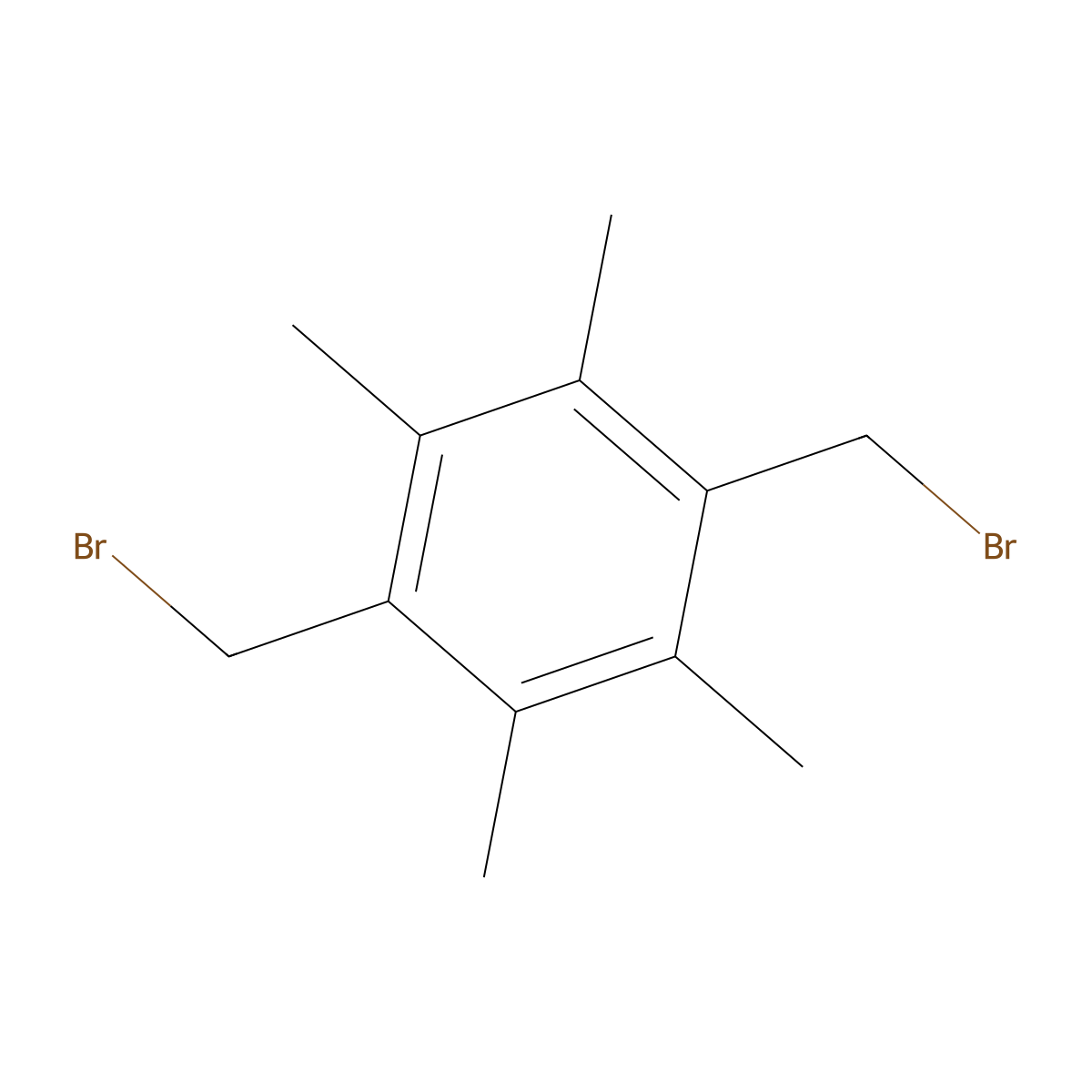 1,4-Bis(bromomethyl)-2,3,5,6-tetramethylbenzene molecular structure, CAS 35168-64-0