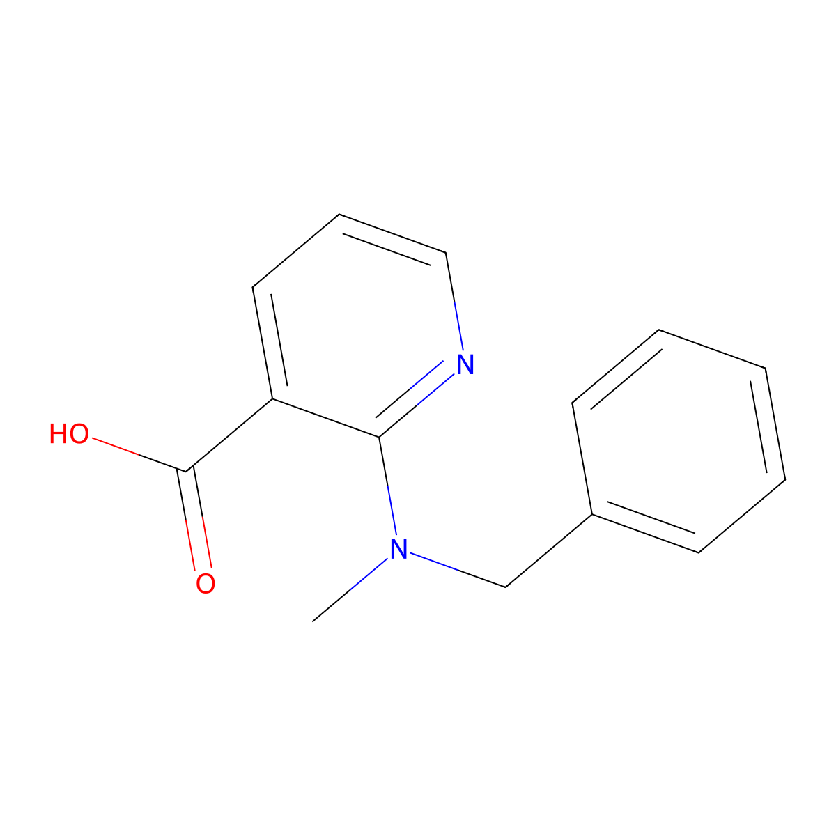 2-[Benzyl(methyl)amino]nicotinic acid molecular structure, CAS 35174-13-1